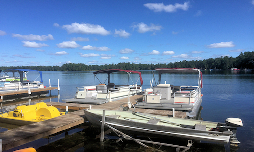 Clear Lake West Branch Michigan Boat Rental On Site!500