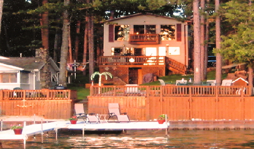 Lake Front Home Cabin Eleven View from the Clear Lake