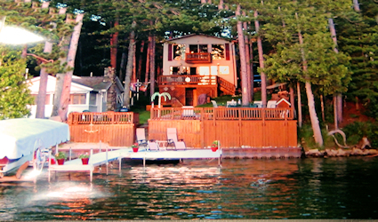 Lake Front Home Cabin Eleven View from the Clear Lake 425 X 250
