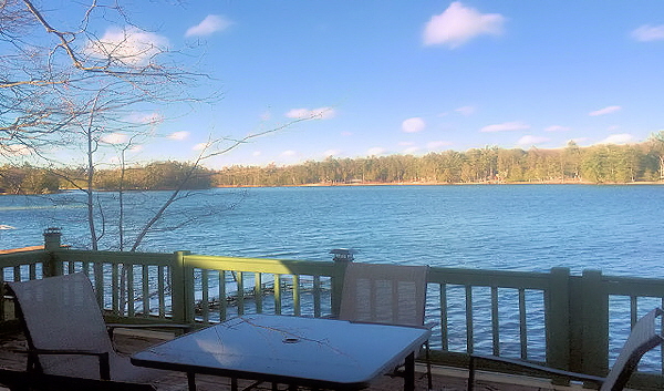 Cabin 10 View of Clear Lake from Upper Deck