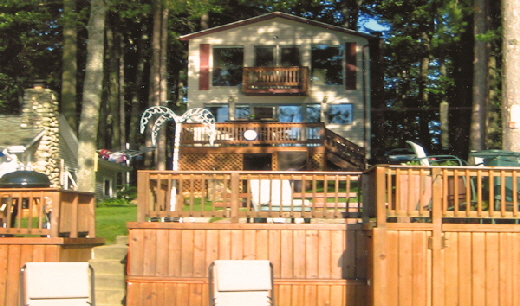 Two Story Lake Front Rental Home Cabin Eleven 